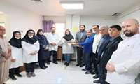 دیدار مدیر شبکه بهداشت و درمان شهرستان کبودرآهنگ با کارکنان آزمایشگاه بیمارستان امام رضا(ع) به مناسبت روز علوم آزمایشگاهی.